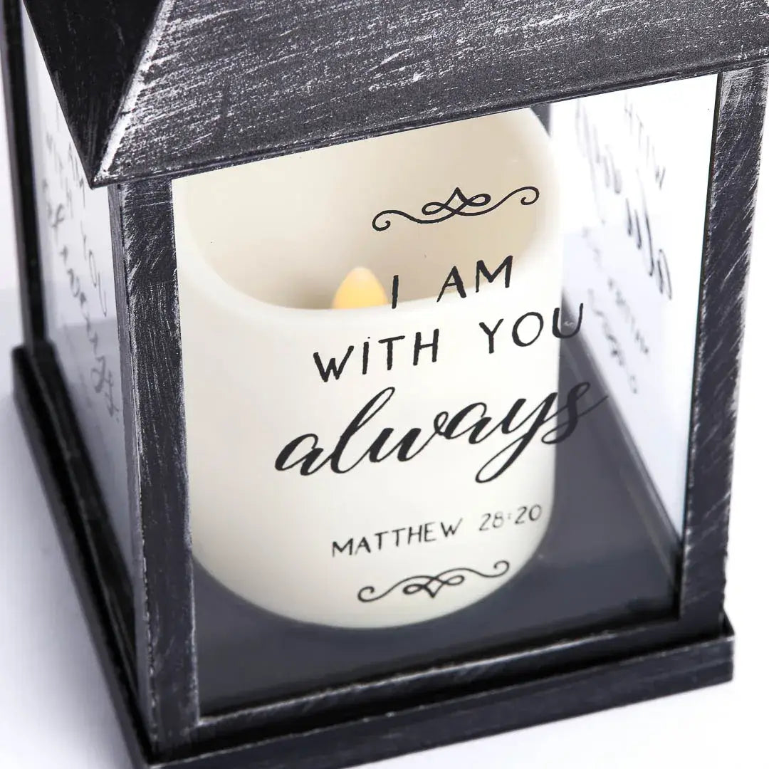 Lantern Led Candle - Black - With You Always