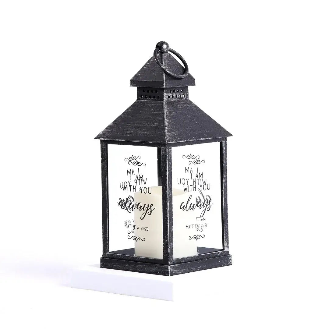 Lantern Led Candle - Black - With You Always