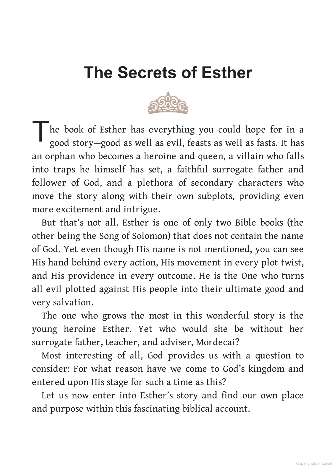 Secrets of Esther