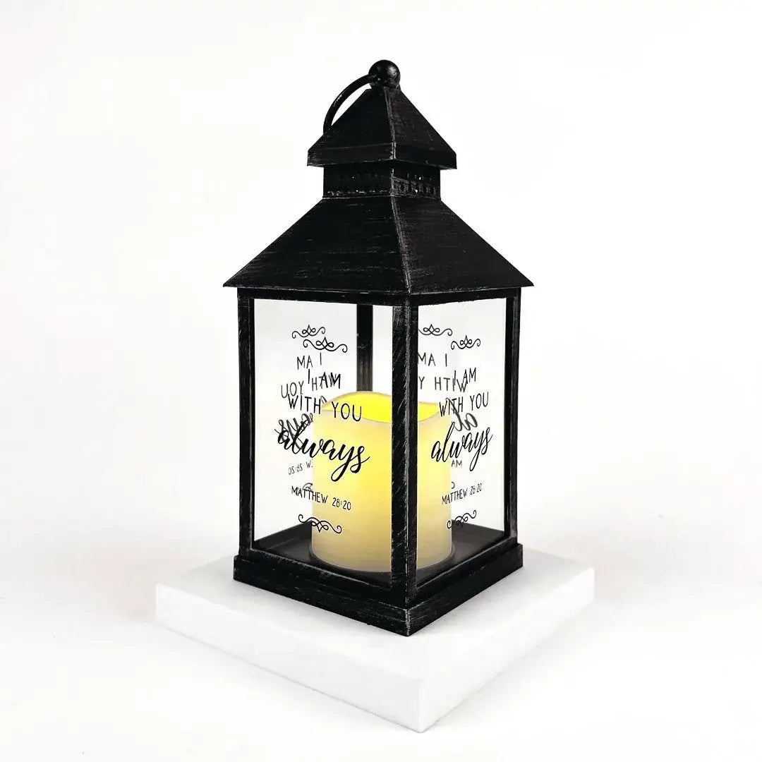 Lantern Led Candle - Black - With You Always