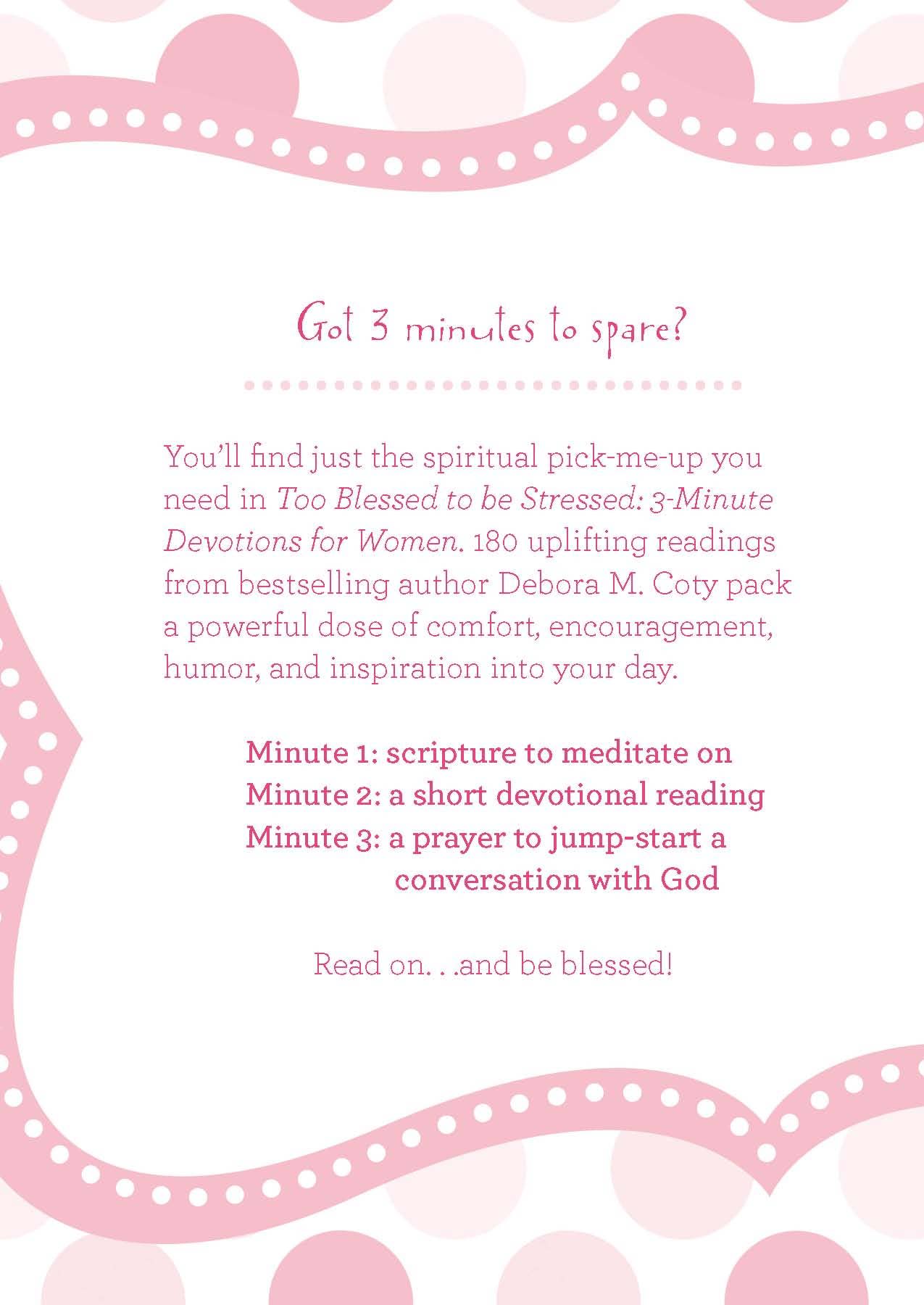 Too Blessed to be Stressed 3-Minute Devotions For Women