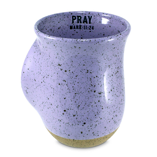 Handwarmer Mug Speckled Stone Pray- Purple